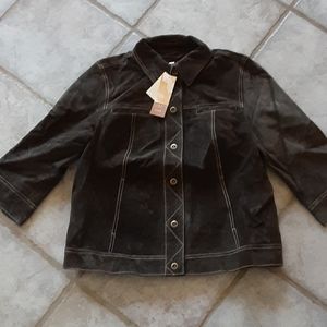 Coldwater Creek Leather Jacket